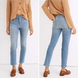 NEW Madewell Petite Stovepipe Jeans in Euclid‎ Wash, 31P